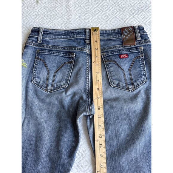 Miss Sixty 60 Vintage Y2K Blue Denim Extra Low Rise Flare Jeans Size 30 - Picture 9 of 9